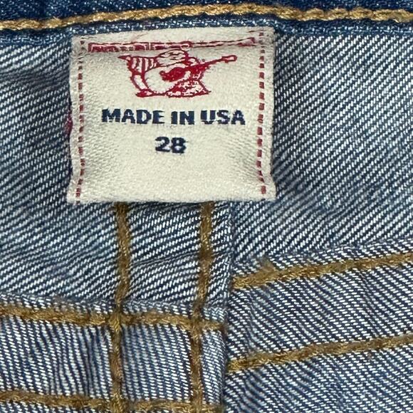 Vintage True Religion Jeans Y2K Size 28 Jordan Straight Leg Distressed denim USA - Picture 6 of 11